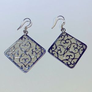 💝Vintage Openwork  Earrings Silver 925